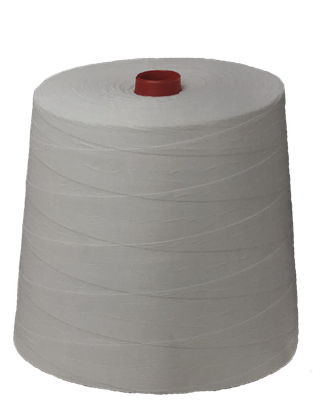 Fil polyester blanc