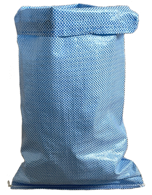 Polypropylene bags blue/white